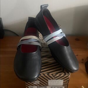 Camper Black Twist Ballet Flats Size 6